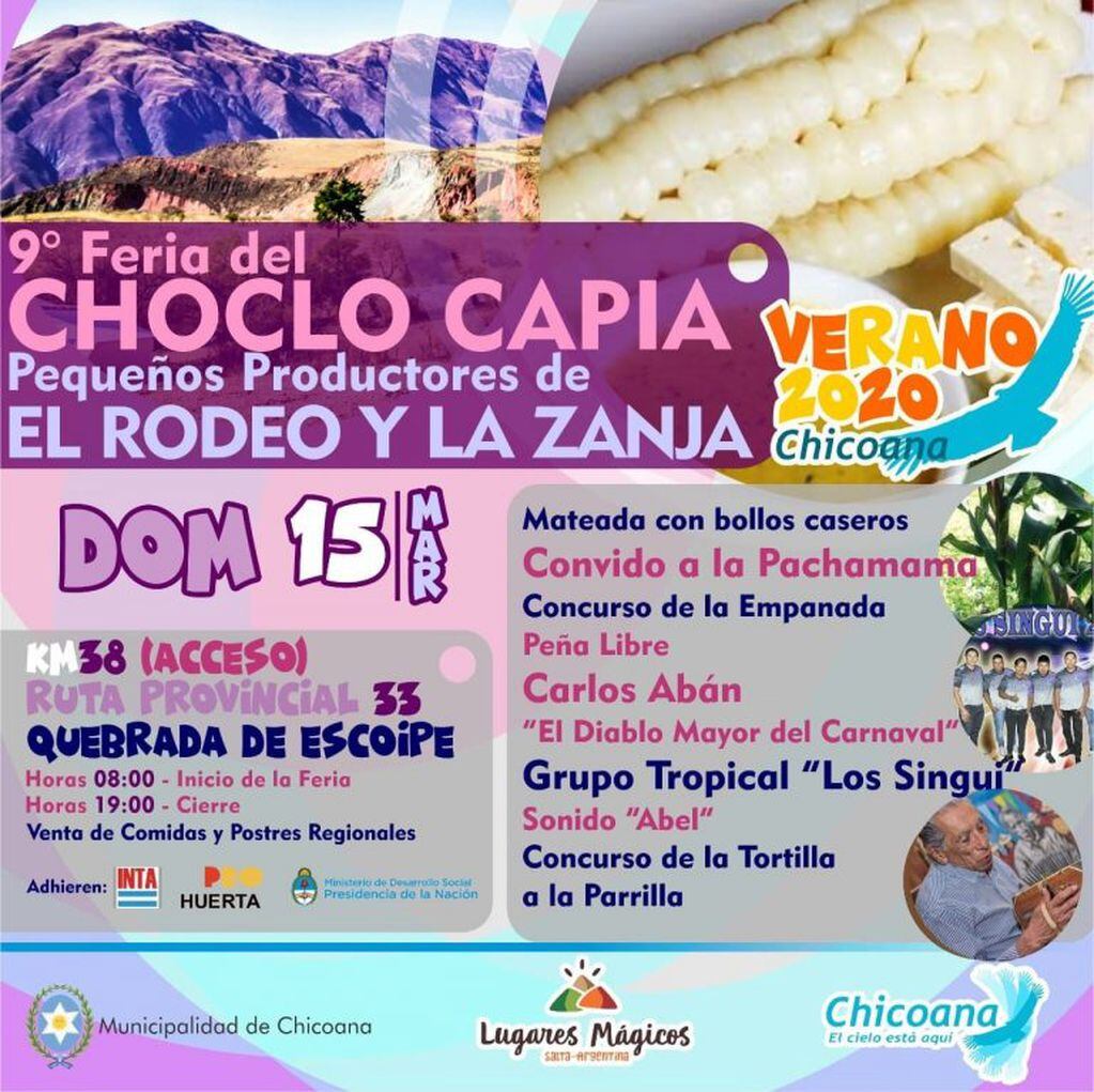 Novena Feria del Choclo Capia Pequeños Productores de El Rodeo y la Zanja (Facebook Prensa Chicoana)
