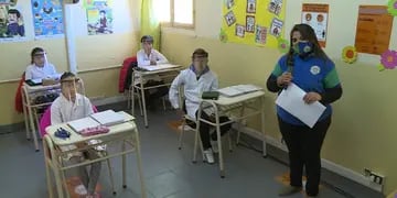 Clases presenciales en San Luis. Doce escuelas sanluiseñas volvieron a las aulas.