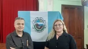 Sergio Grazioli y Caren Cipolatti, los impulsores de la bandera de Rafaela