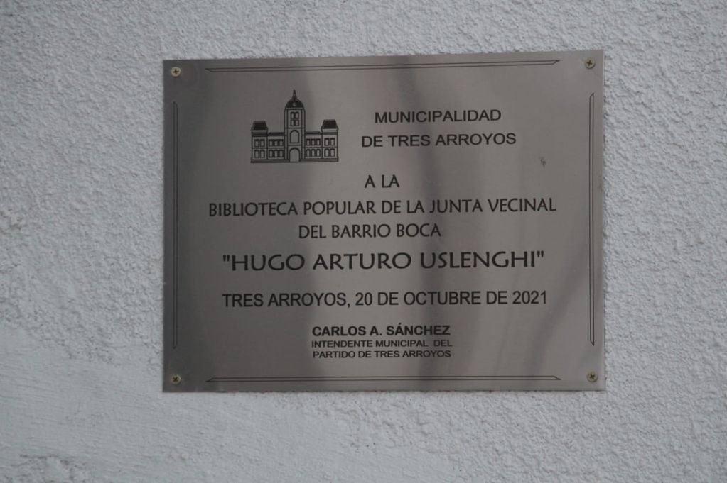 Se inauguró la biblioteca del Barrio Boca "Hugo Arturo Uslenghi"