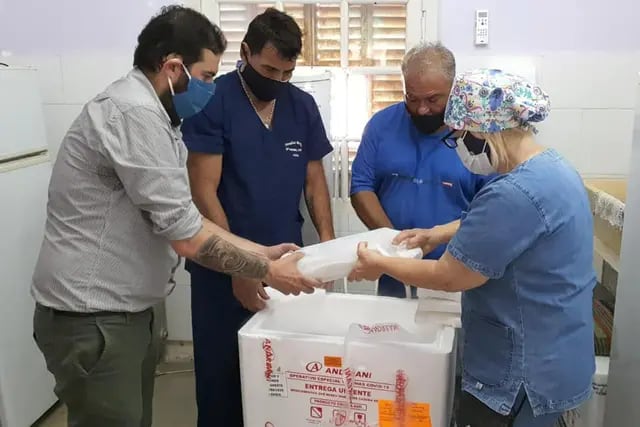 Llegaron más vacunas para el Hospital Pintos
