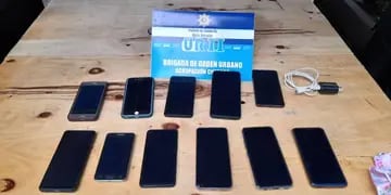Secuestraron 11 celulares en poder de una mechera