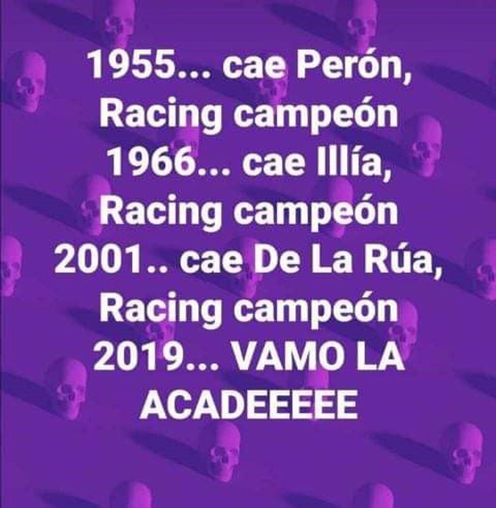 Los mejores memes de Racing campeón de la Superliga (Foto: Twitter)