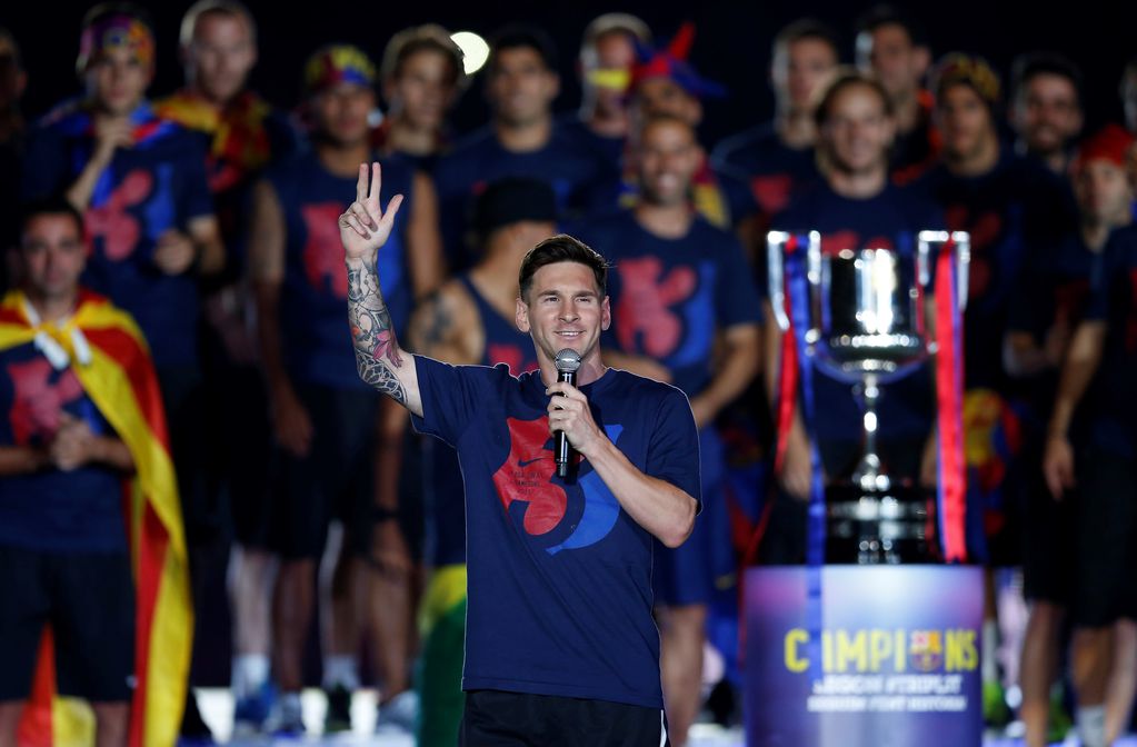 En el 2015 ganó la Copa del Rey completando así el llamado "Triplete", el Barcelona también ganó la Champions y la Liga.