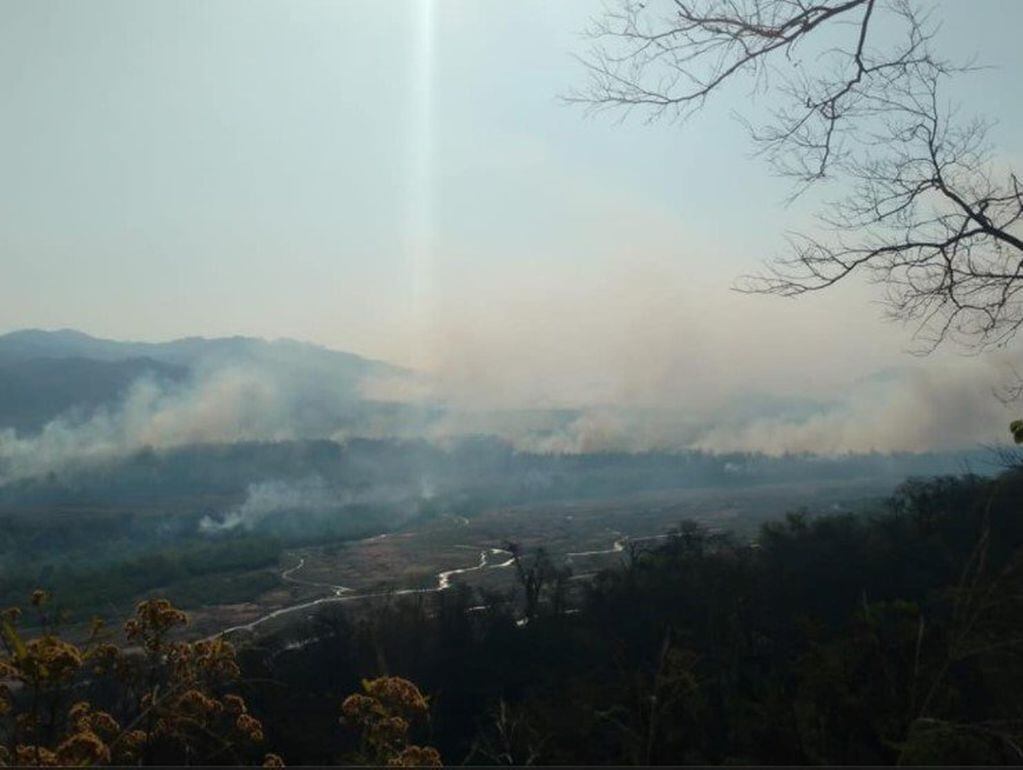 Las altas temperaturas y los vientos fuertes dificultan los trabajos de combate de incendios forestales en la provincia, particularmente en el departamento Ledesma.