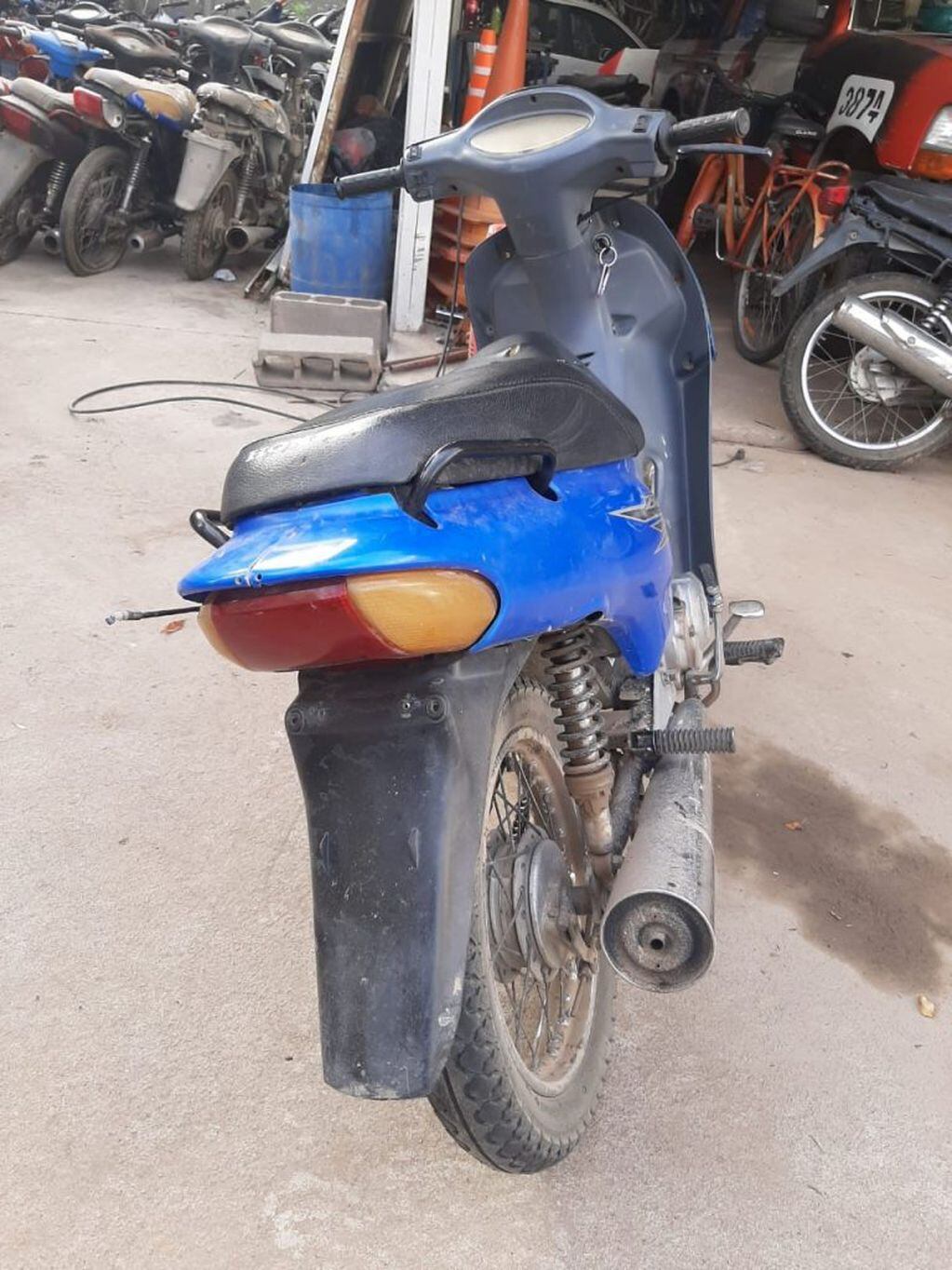 Motocicleta secuestrada en Arroyito por Policia Caminera