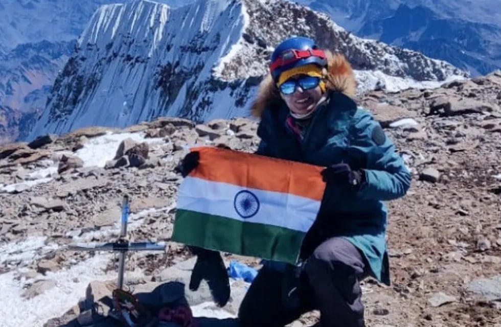 Geeta Samota es la primera mujer india en llegar a la cima del Aconcagua en 2022.