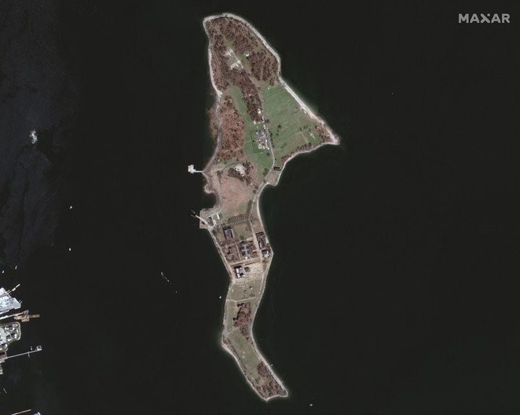 Una imagen satelital de la isla. (Reuters)