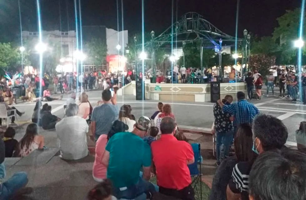 Varios grupos se convocaron para el reclamo en la Plaza San Martín (Plan B Noticias)