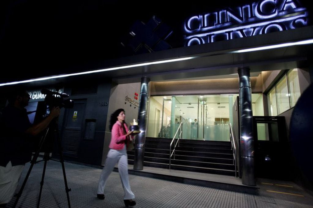 La clínica en Olivos donde internaron a Maradona (Reuter)