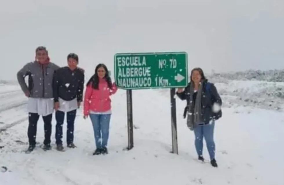 Algunas docentes pudieron regresar a sus casas, mientras que otras quedaron varadas en la nieve.