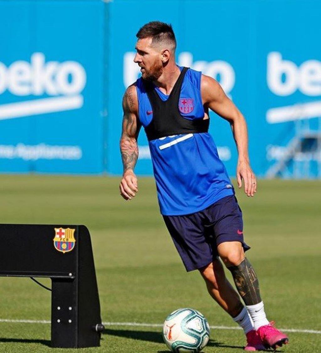 Messi publicó en Instagram su nuevo look. (Instagram/leomessi)