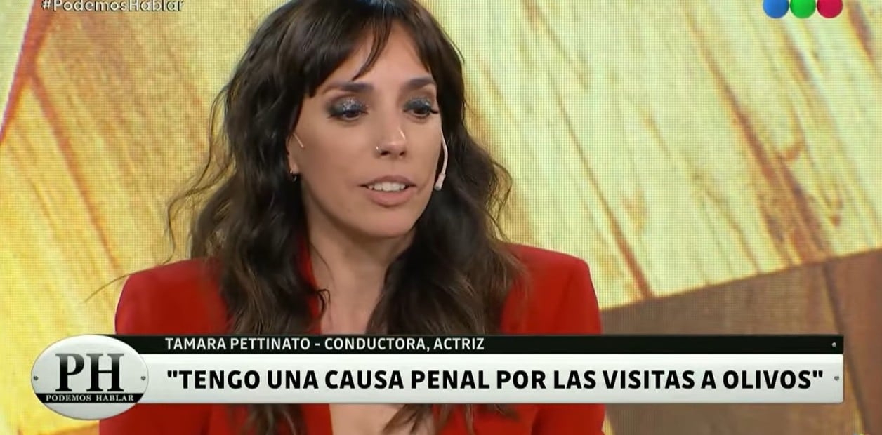 Tamara Petinatto en PH, Podemos Hablar, cuando contó que tenía una causa penal por sus visitas a la Quinta de Olivos en pandemia.