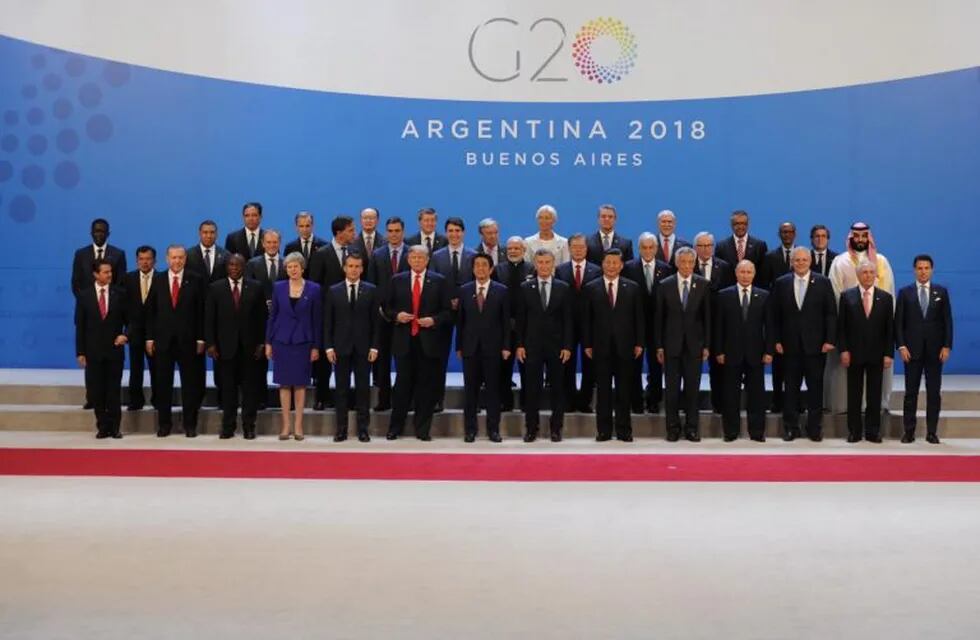 Macri recibió oficialmente a los líderes mundiales y dio inicio a la cumbre del G20 (Foto: Federico López Claro)