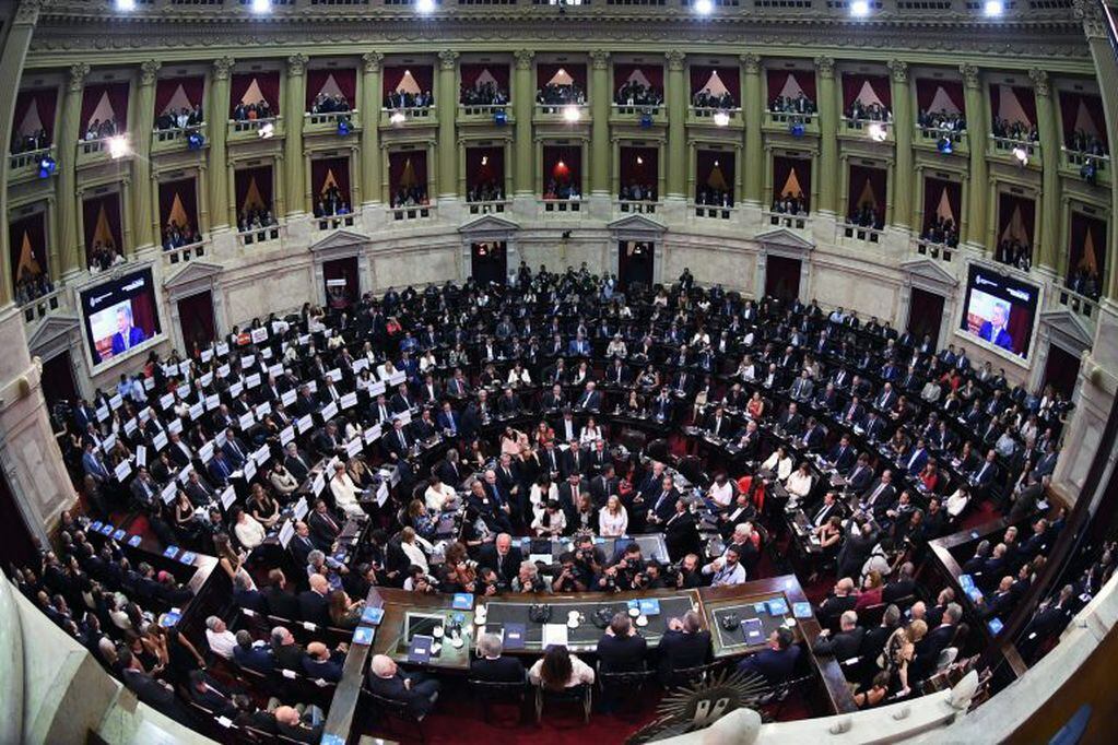 Apertura de sesiones ordinarias en el Congreso. (Foto: AFP)