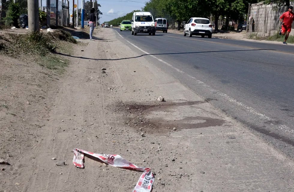 El sitio sobre Avenida Rancagua donde fue atropellada María Soledad Vargas, frente a barrio Villa Retiro.