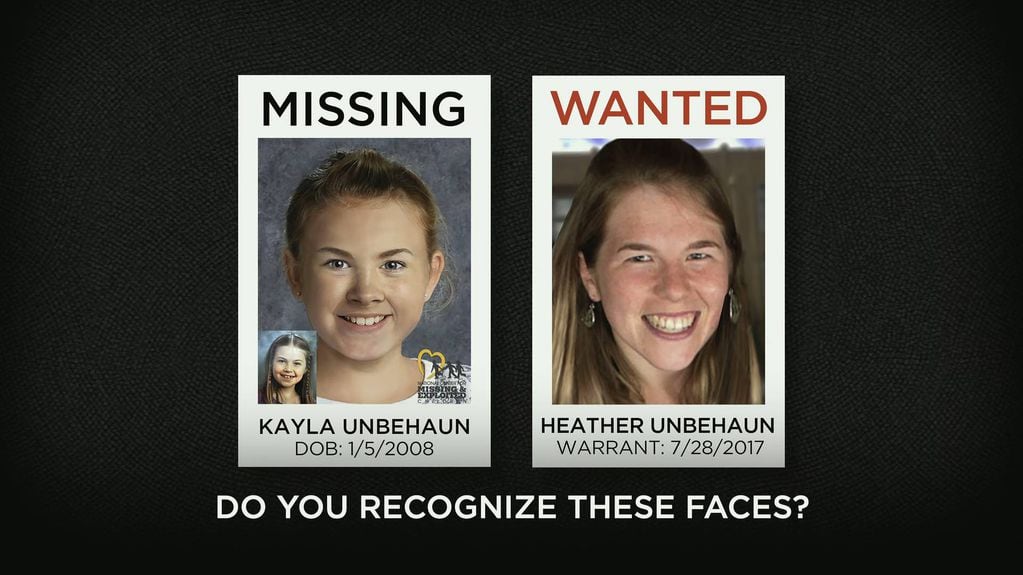 La desaparición de Kayla Unbehaun en manos de su madre.