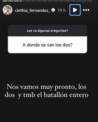 Cinthia Fernández que se irá de vacaciones con Roberto Castillo, sus tres hijas y las dos hijas de él