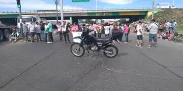 Corte de tránsito en Rosario