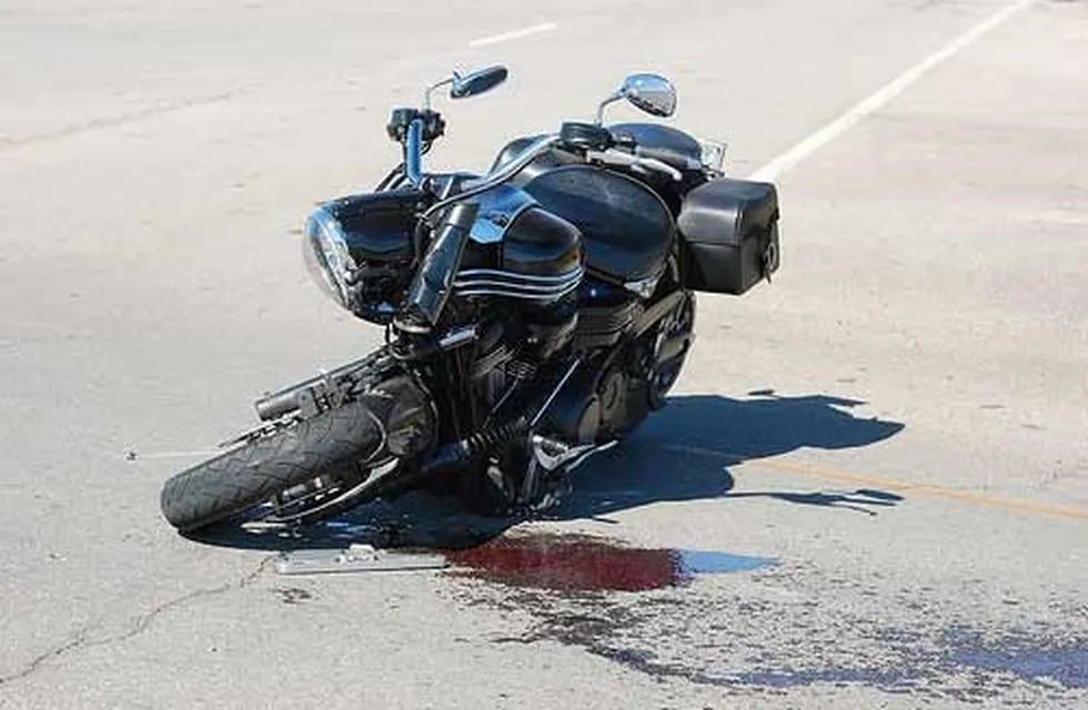 Accidente en moto. (web)