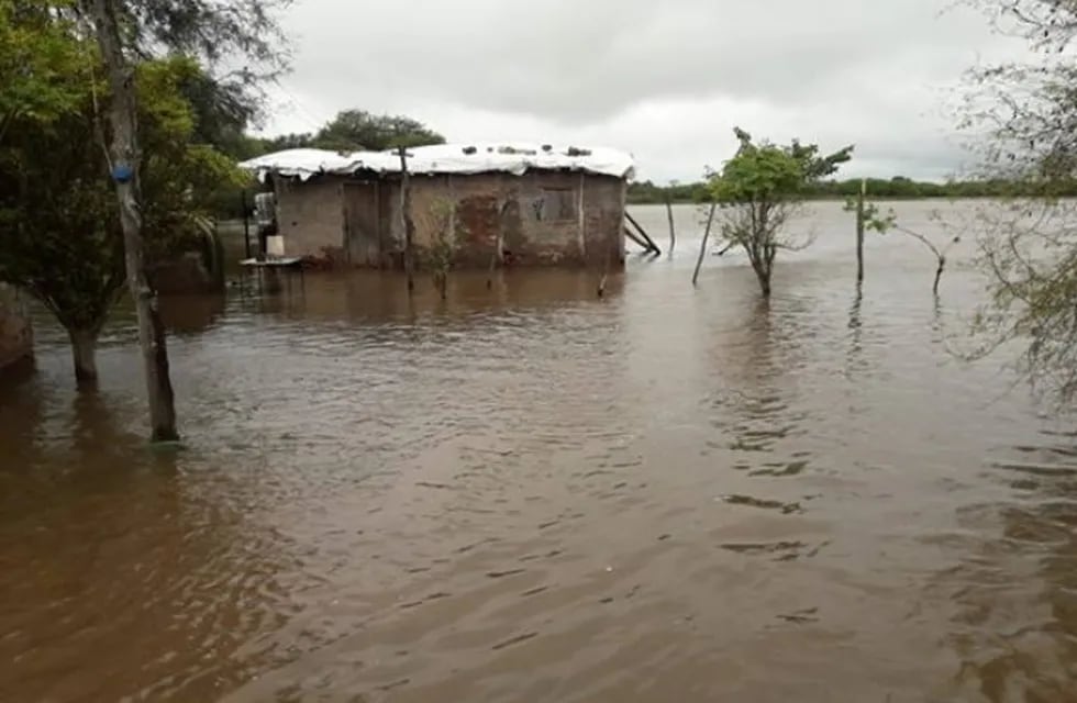 Inundaciones en la localidad de Mesón de Fierro (Web).