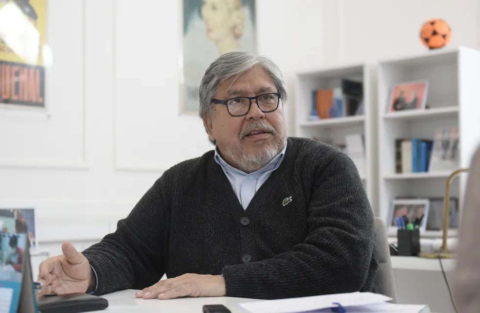 Fernando "Chino" Navarro en sus oficinas del primer piso de la Casa Rosada (Foto: Federico López Claro)