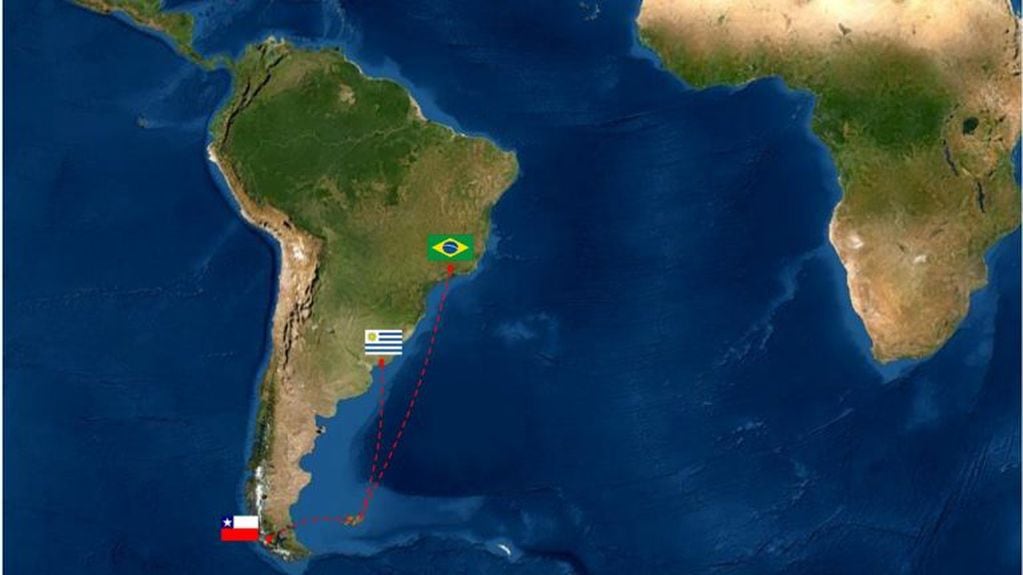 Reino Unido intenta reforzar alianzas para prolongar su estadía usurpadora en Malvinas. Brasil, Uruguay y Chile, cooperan vía aérea y marítima con los isleños, proveyendo distintas facilidades logísticas.