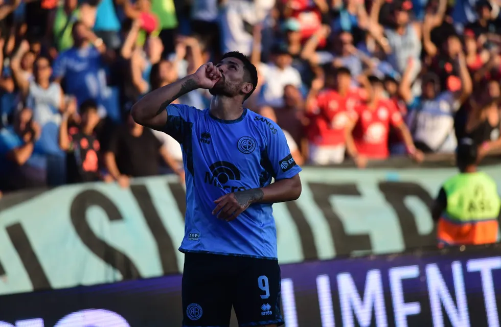 Lucas Passerin, el artillero de Belgrano que decoró la goleada ante Tigre (Javier Ferreyra / La Voz)