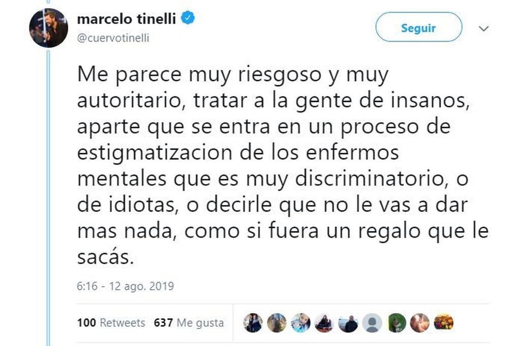 Los tuits de Marcelo Tinelli luego de las PASO (Foto: captura Twitter)