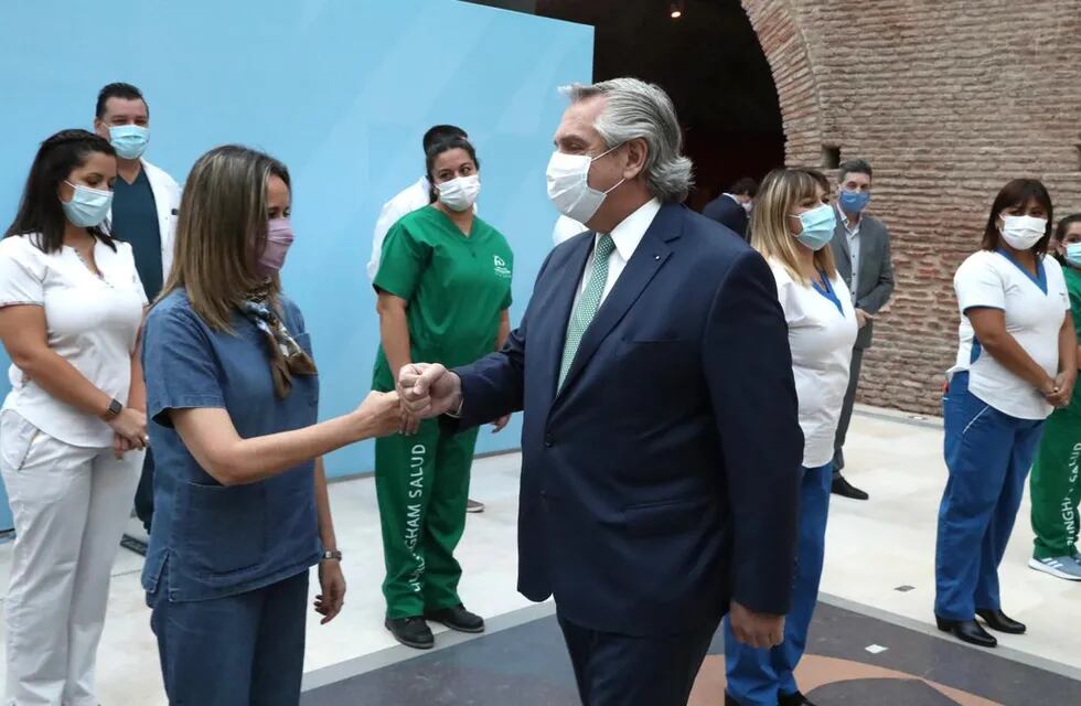 El presidente Alberto Fernández anunció una importante inversión para ampliar la Red de Emergencia Sanitaria Federal. (Presidencia)