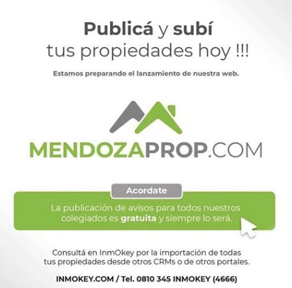 "Mendozaprop", la página donde esncontrarás ofertas y demanda.