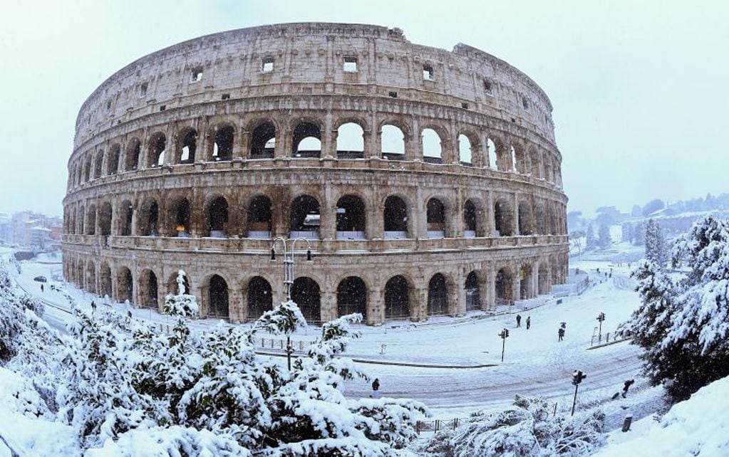 Nieve en Roma