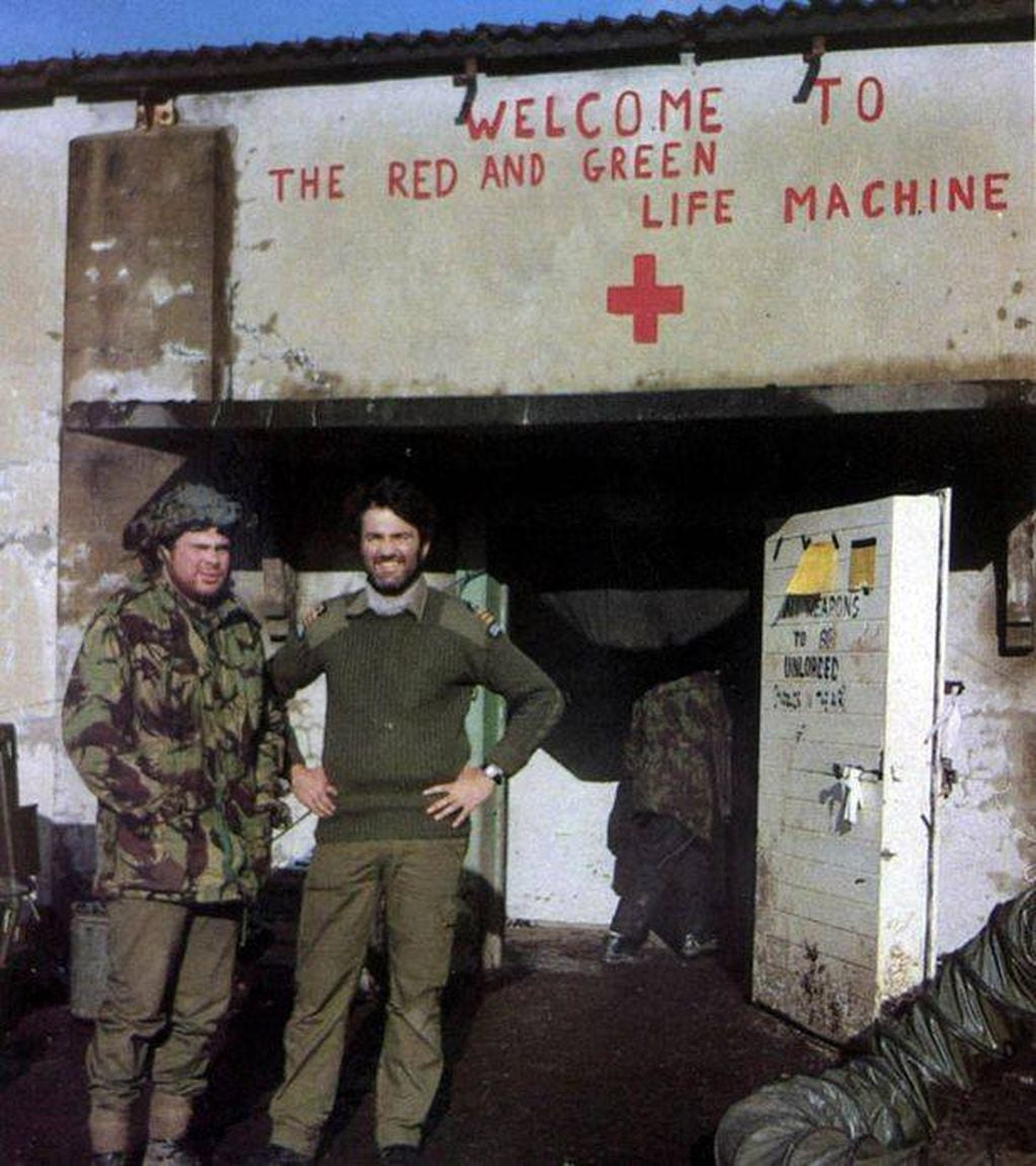 Los hospitales de campaña fueron emplazados en varios puntos durante los combates para la atención primaria de los soldaos heridos.