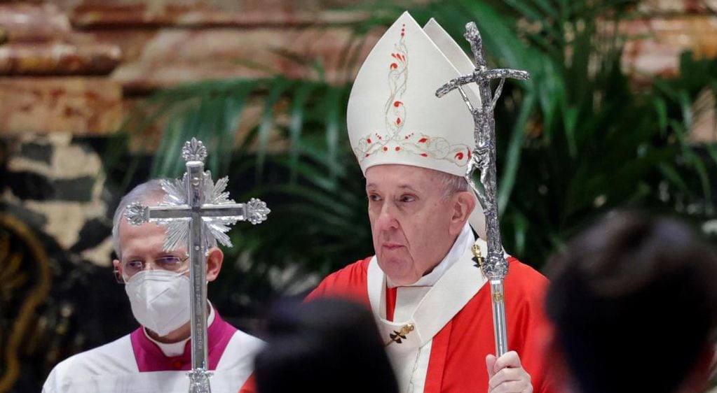 El Vaticano. El papa Francisco celebró este domingo la misa del Domingo de Ramos. (AP)