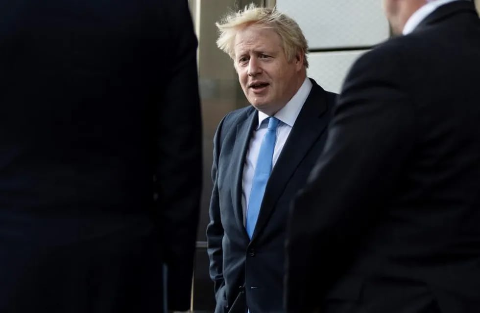 El primer ministro británico, Boris Johnson, parte de Hudson Yards, en Nueva York, el martes 24 de septiembre de 2019. Crédito: AP Photo/Matt Rourke.