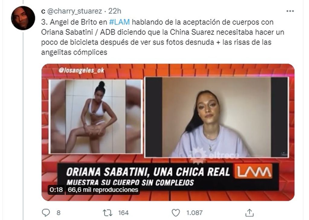 El hilo de Twitter que revela el manejo de LAM con la China Suárez