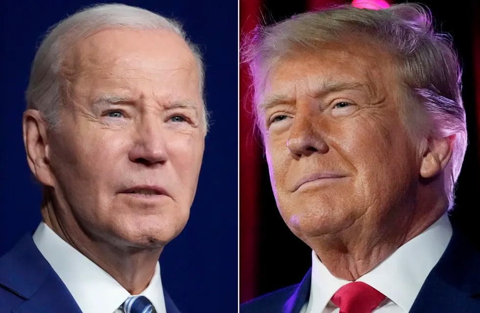 Joe Biden y Donald Trump se cruzan este jueves en un debate. (AP Foto, Archivo)
