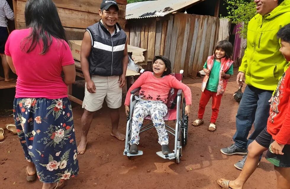 Asistieron a una familia guaraní en Puerto Iguazú.