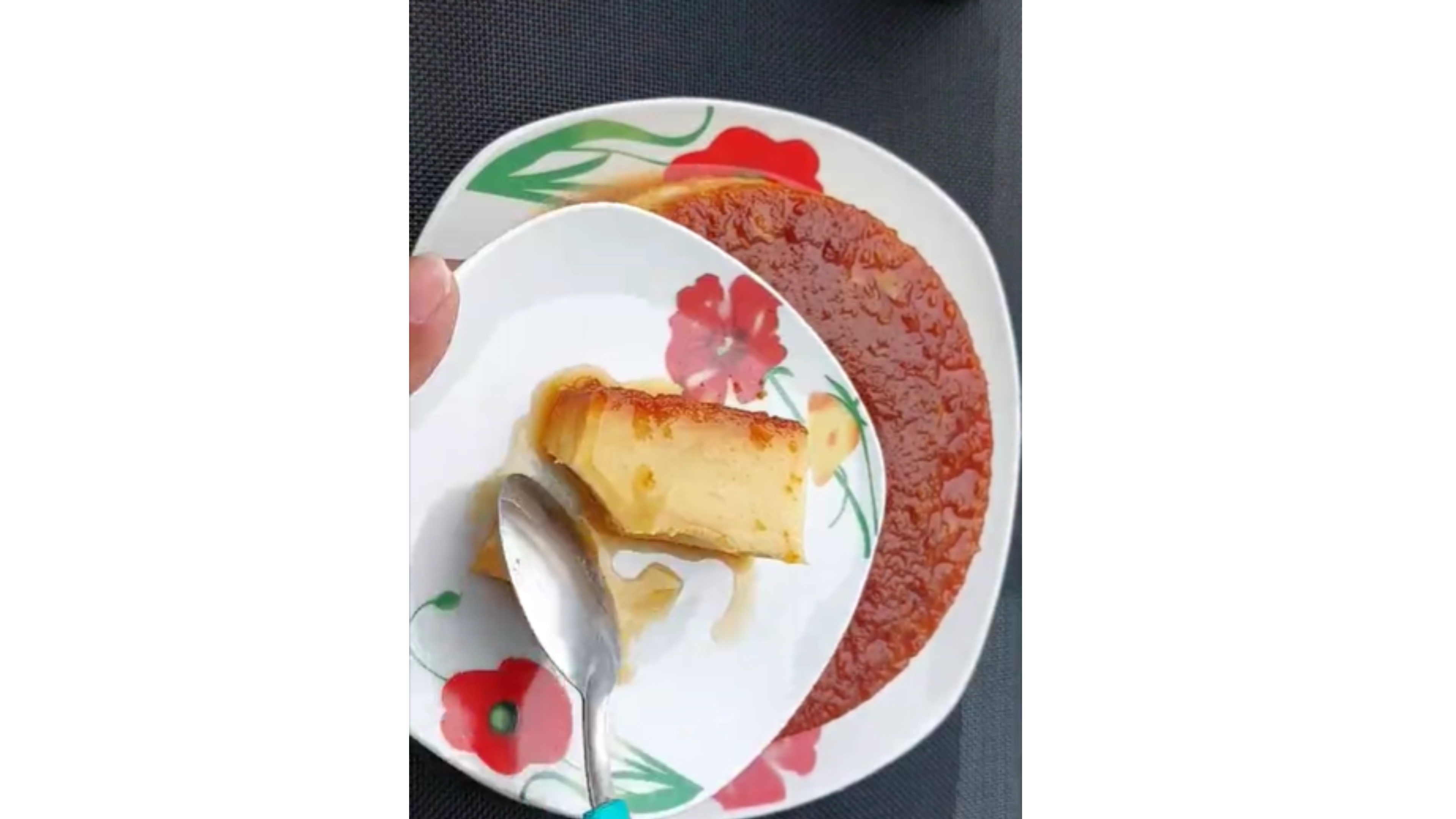 El resultado del budín de pan con esta receta.