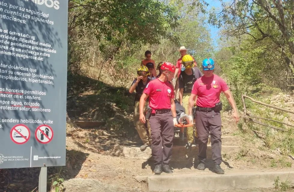 Una turista debió ser rescatada del Cerro La Cruz