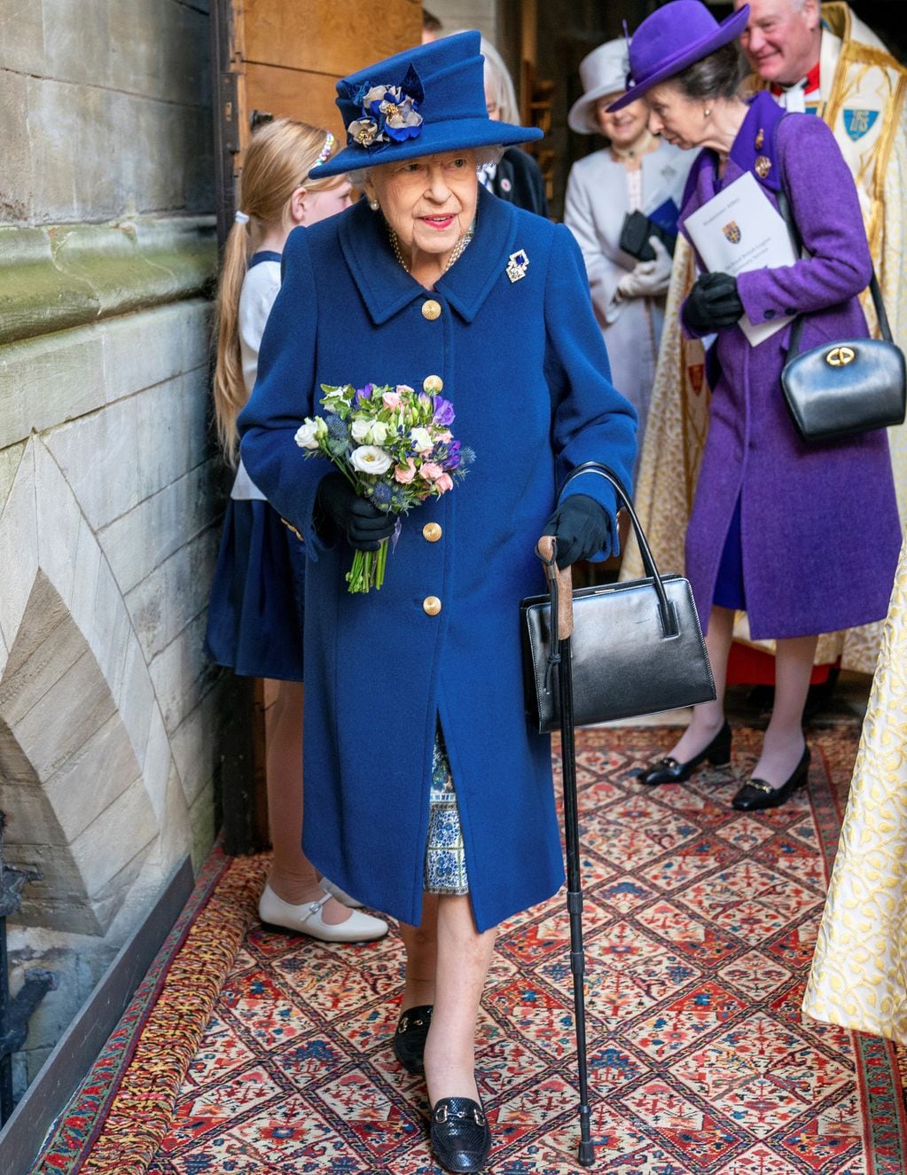La última aparición pública de la reina Isabel II, el martes 12 de octubre de 2021 (Foto: Arthur Edwards / AP)