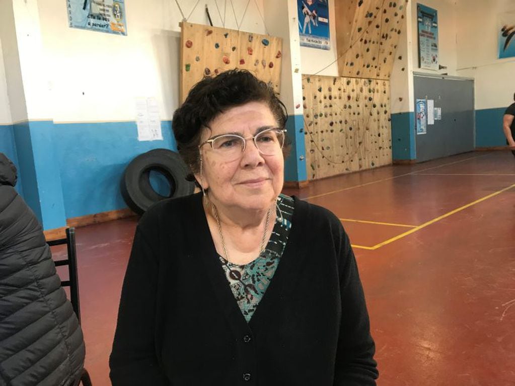 Amelia Teresa Franco Vice Presidente del centro de jubilados Tolhuen, Tierra del Fuego.