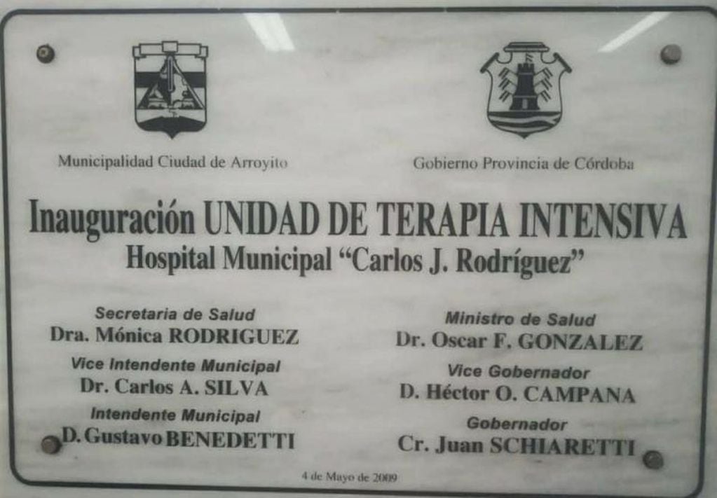 Terapia intensiva del Hospital Carlos Julio Rodriguez de Arroyito