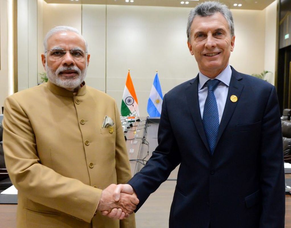 Narendra Modi invitó personalmente a Mauricio Macri durante la cumbre del G20 (DYN)