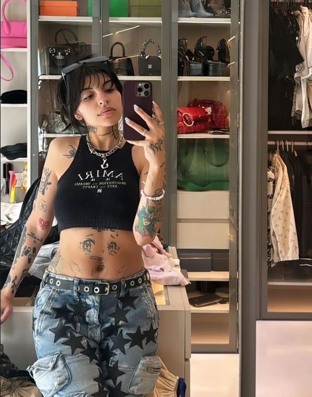 Cazzu deslumbró en Instagram con un outfit ultra sensual y dejó al descubierto sus tatuajes
