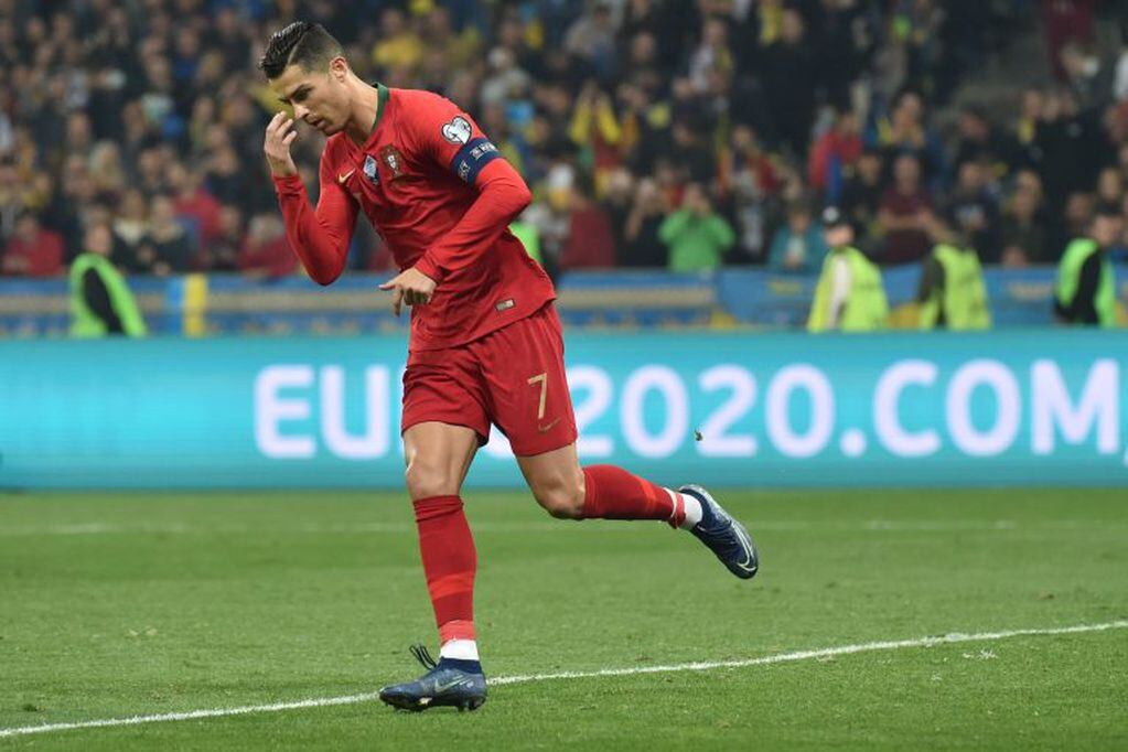 Cristiano festeja su gol número 700 (Foto: Genya SAVILOV / AFP)