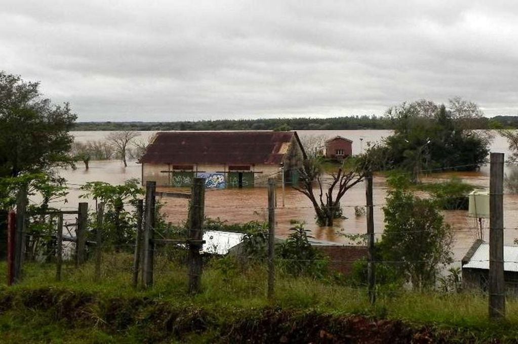 Puerto Bermejo inundado