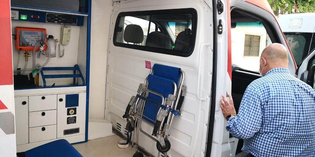 Pujato adquirió una nueva ambulancia (Facebook Daniel Quacquarini)