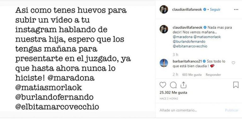 (Instagram: @claudiavillafaneok)