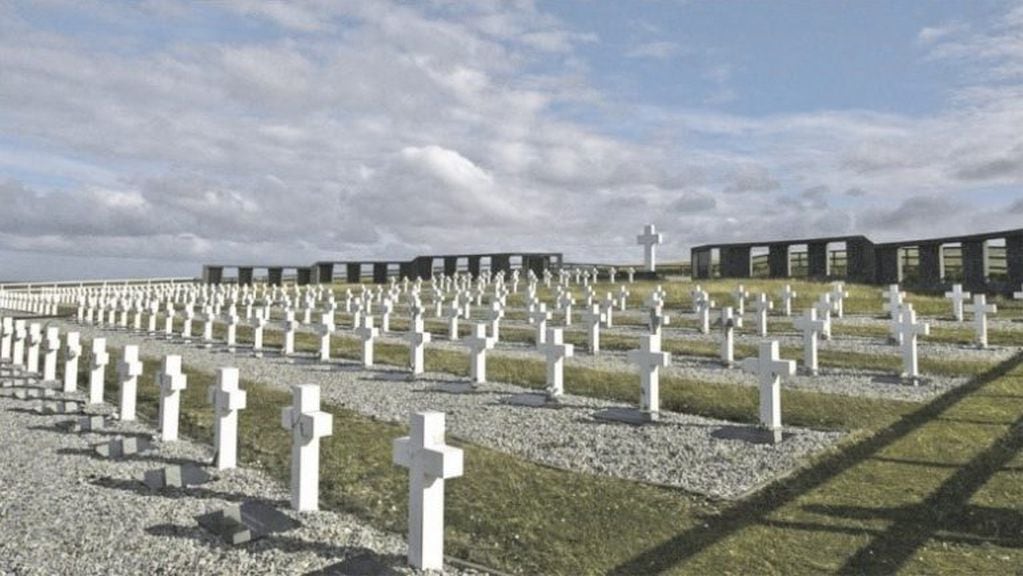 Cementerio de Darwin, Islas Malvinas. Donde yacen caídos argentinos en la guerra del Atlántico Sur.